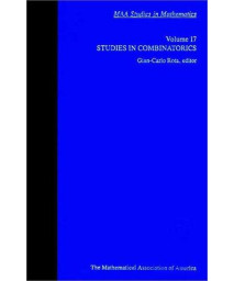 Studies in Combinatorics (Maa Studies in Mathematics) - Vol 17