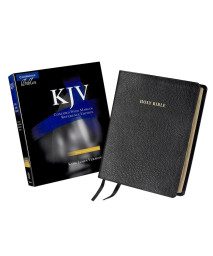 KJV Concord Wide Margin Reference Bible, Black Calf Split Leather, KJ764:XM