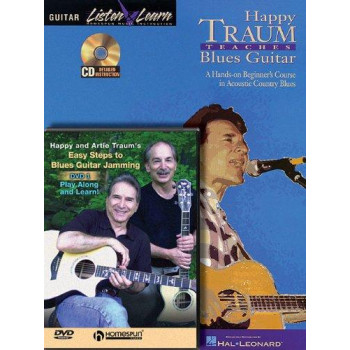Happy Traum - Blues Guitar Bundle Pack: Happy Traum Teaches Blues Guitar (Book/CD Pack) with Easy Steps to Blues Guitar Jamming (DVD)