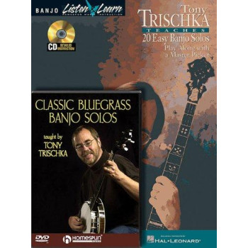 Tony Trischka - Banjo Bundle Pack: Tony Trischka Teaches 20 Easy Banjo Solos (Book/CD Pack) with Classic Bluegrass Banjo Solos (DVD)