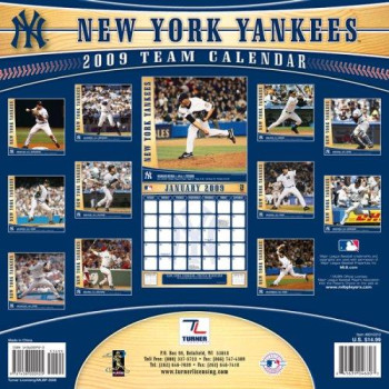 MLB New York Yankees 2009 Team Calendar
