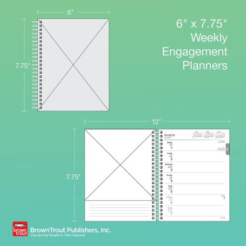 Kittens 2022 6 x 7.75 Inch Spiral-Bound Wire-O Weekly Engagement Planner Calendar New Full-Color Image Every Week Animals Cats Pets