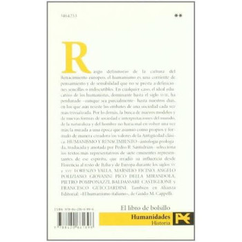 Humanismo y renacimiento (El Libro De Bolsillo. Areas De Conocimiento. Humanidades. Religion Y Mitologia) (Spanish Edition)