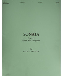 Sonata OP 19 For E flat Alto Saxophone