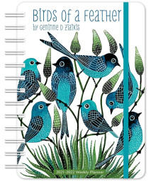 Geninne Zlatkis 2022 Weekly Planner: On-the-Go 17-Month Calendar with Pocket (Aug 2021 - Dec 2022, 5 x 7 closed): Birds of a Feather