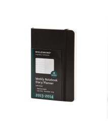 Moleskine 2013-2014 Weekly Planner, 18 Month, Pocket, Black, Soft Cover (3.5 x 5.5)